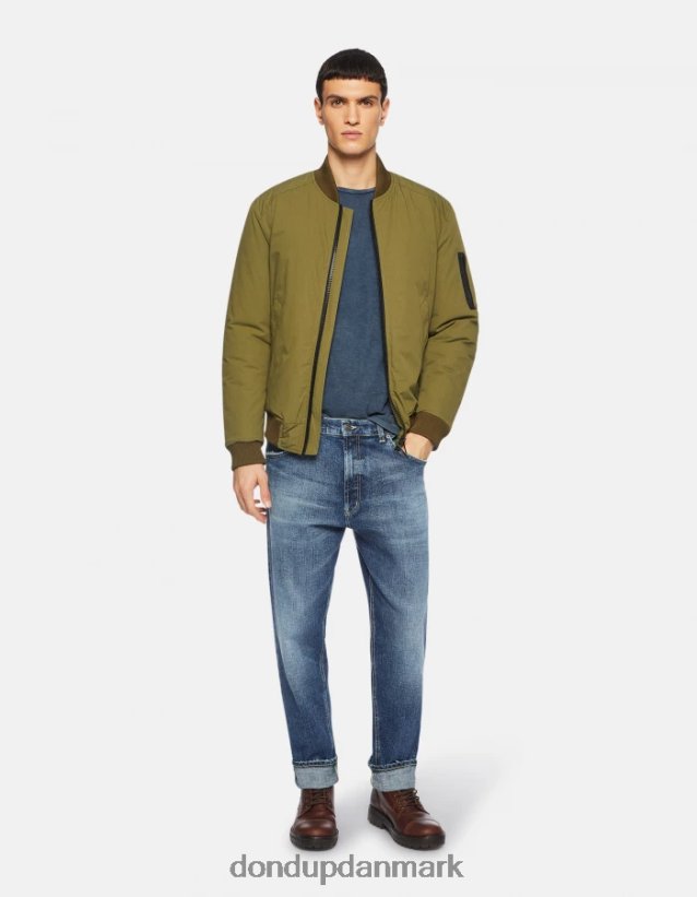 jersey t-shirt med normal pasform Mænd 0XD0D0806 Marine blå DONDUP beklædning