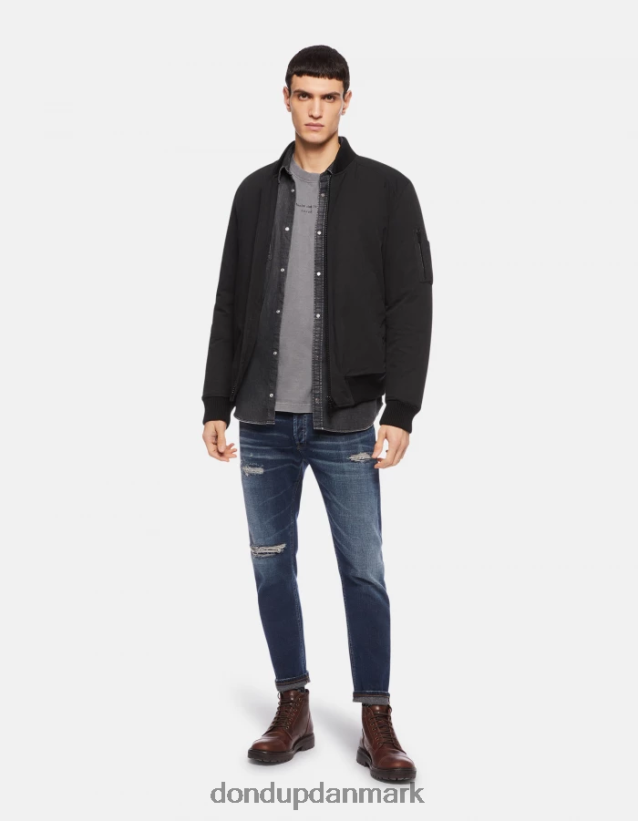 jersey t-shirt med normal pasform Mænd 0XD0D0808 grå DONDUP beklædning