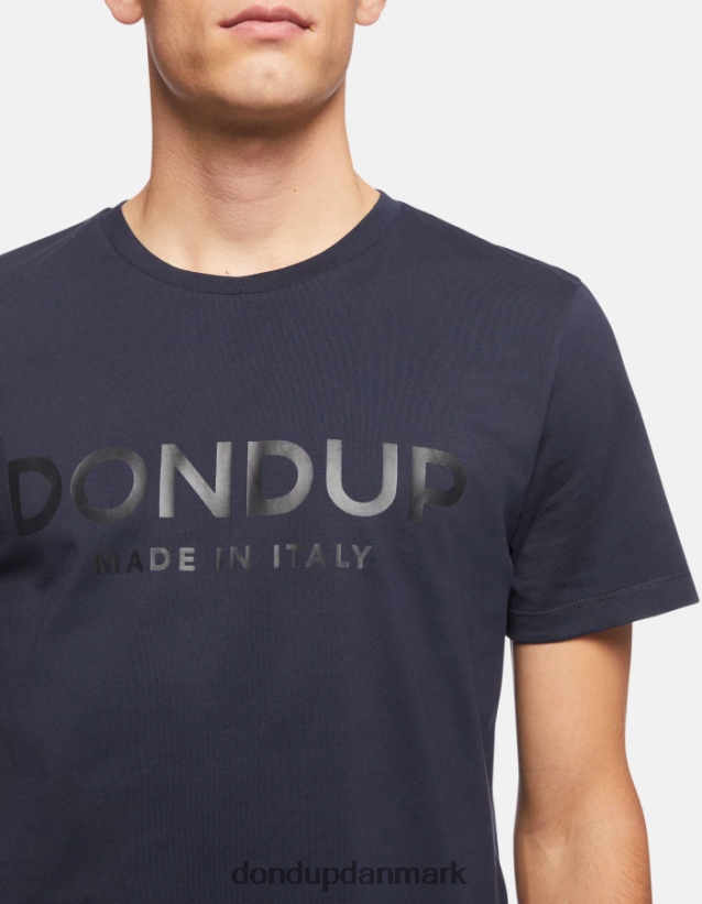 jersey t-shirt med normal pasform Mænd 0XD0D0813 Marine blå DONDUP beklædning