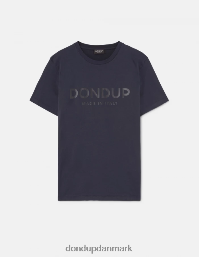 jersey t-shirt med normal pasform Mænd 0XD0D0813 Marine blå DONDUP beklædning