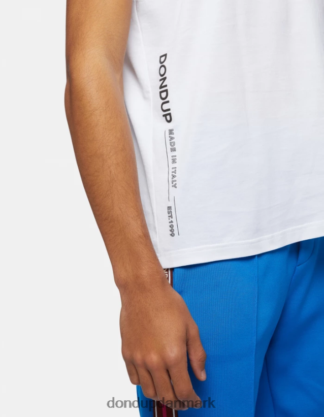 jersey t-shirt med normal pasform Mænd 0XD0D0815 hvid DONDUP beklædning
