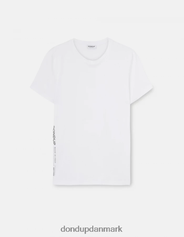 jersey t-shirt med normal pasform Mænd 0XD0D0815 hvid DONDUP beklædning