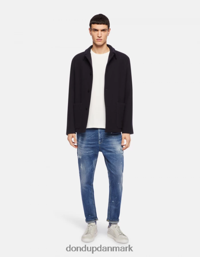 jersey t-shirt med normal pasform Mænd 0XD0D0817 fiocco DONDUP beklædning