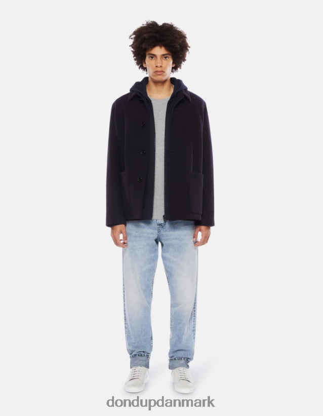 slim fit jersey t-shirt Mænd 0XD0D0792 grå DONDUP beklædning