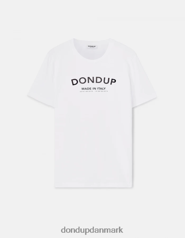 slim fit jersey t-shirt Mænd 0XD0D0818 hvid DONDUP beklædning