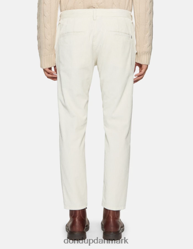 pablo regular fit fløjlsbukser Mænd 0XD0D0726 alabastro DONDUP beklædning