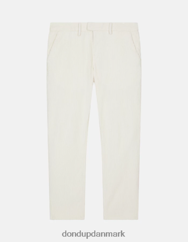 pablo regular fit fløjlsbukser Mænd 0XD0D0726 alabastro DONDUP beklædning
