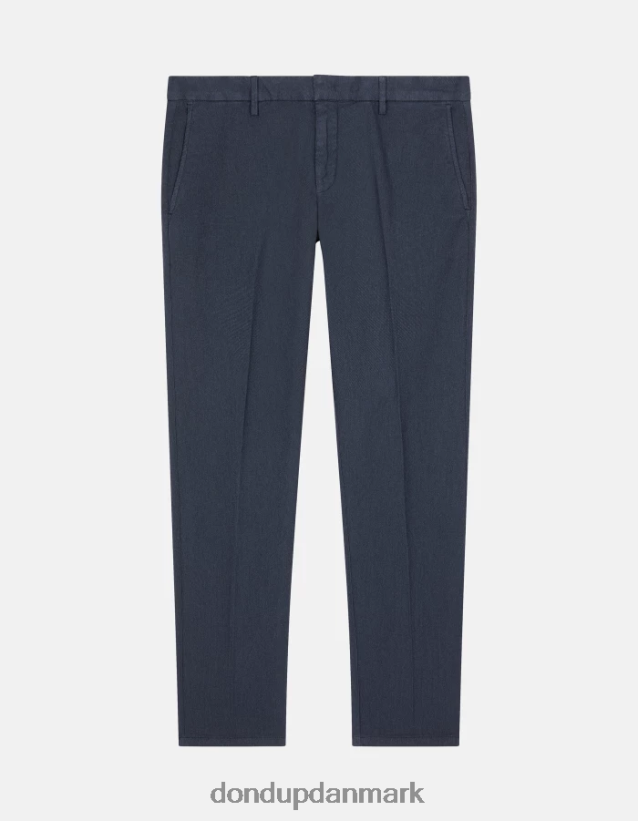 ral bomuldsbukser med normal pasform Mænd 0XD0D0696 Marine blå DONDUP beklædning