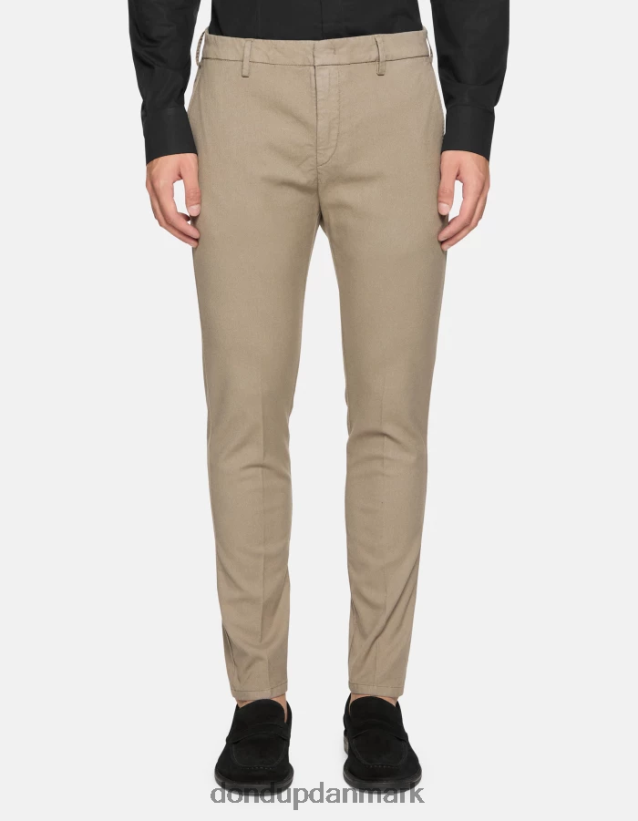 ral bomuldsbukser med normal pasform Mænd 0XD0D0697 taupe DONDUP beklædning
