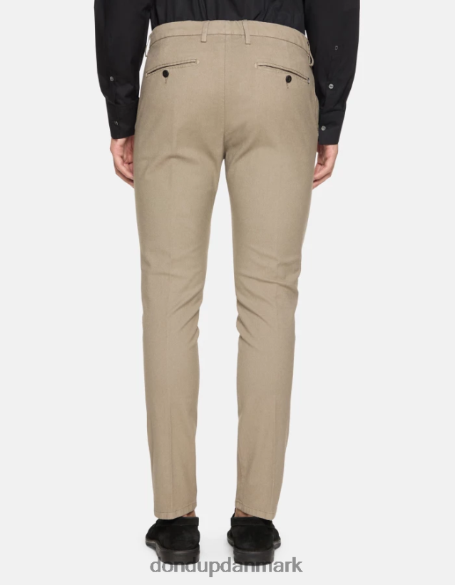 ral bomuldsbukser med normal pasform Mænd 0XD0D0697 taupe DONDUP beklædning
