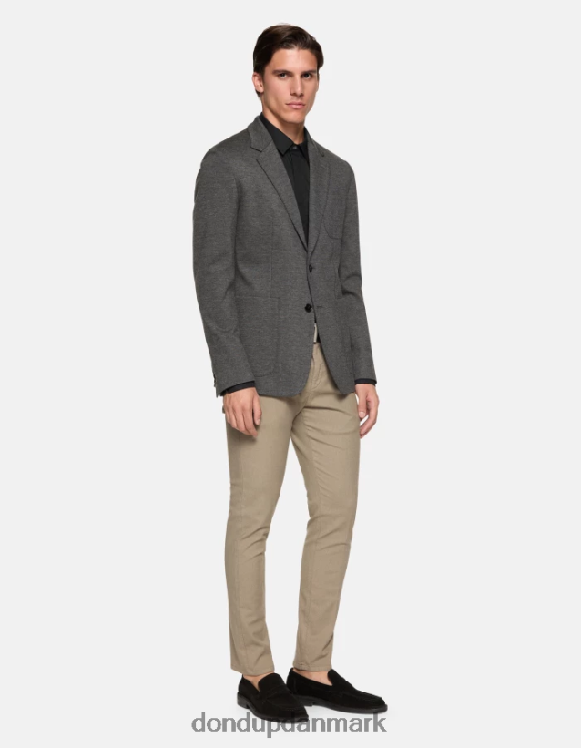 ral bomuldsbukser med normal pasform Mænd 0XD0D0697 taupe DONDUP beklædning
