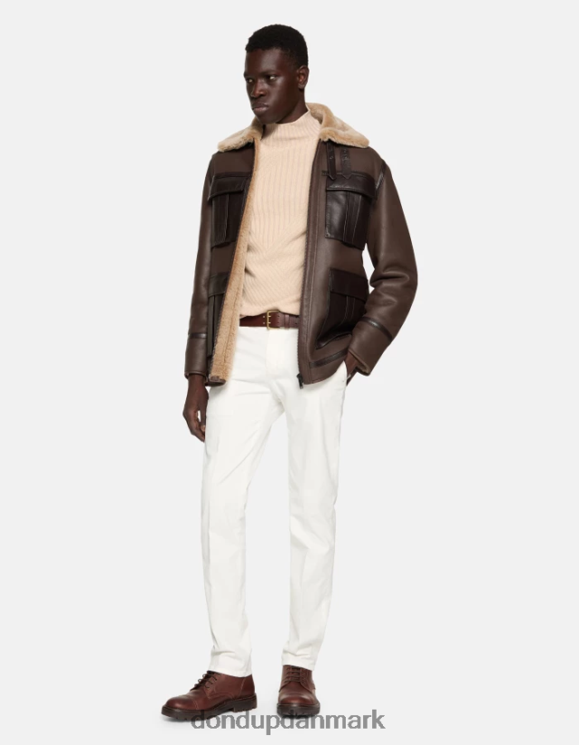 spiritissimo bomuldsbukser med normal pasform Mænd 0XD0D0756 alabastro DONDUP beklædning