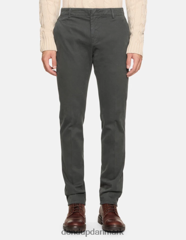 spiritissimo bomuldsbukser med normal pasform Mænd 0XD0D0758 fumo DONDUP beklædning