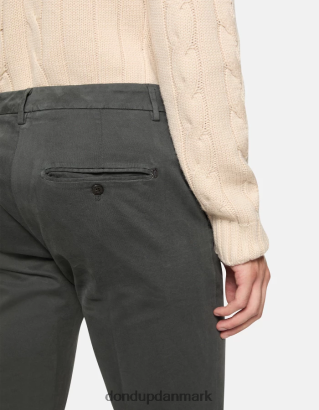 spiritissimo bomuldsbukser med normal pasform Mænd 0XD0D0758 fumo DONDUP beklædning