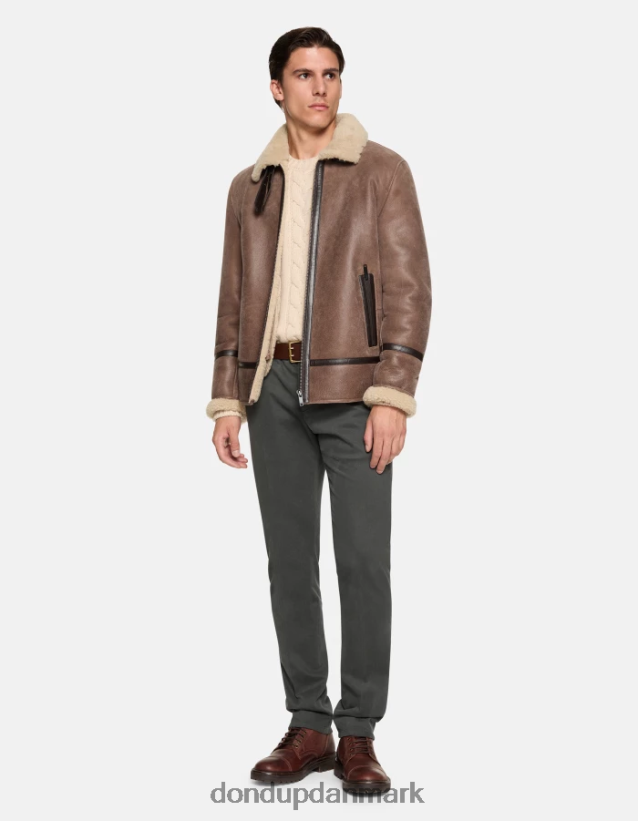 spiritissimo bomuldsbukser med normal pasform Mænd 0XD0D0758 fumo DONDUP beklædning