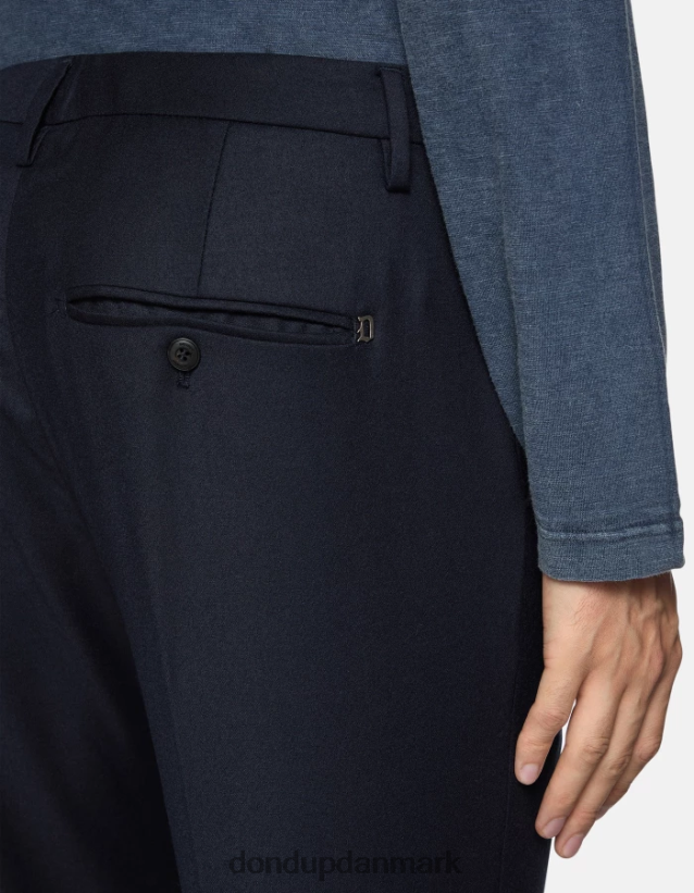 spiritissimo flannelbukser med normal pasform Mænd 0XD0D0678 Marine blå DONDUP beklædning