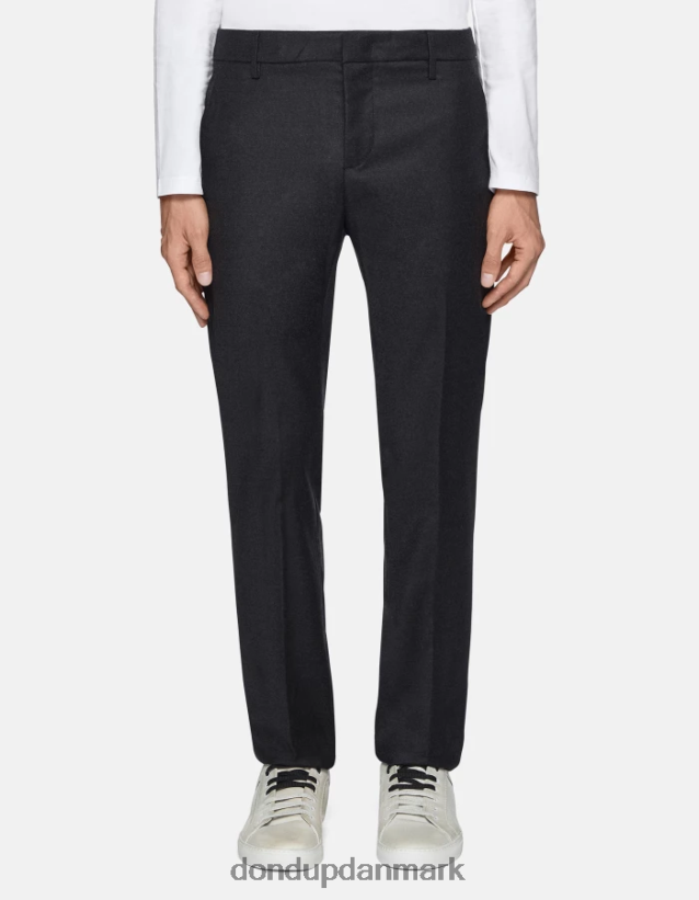 spiritissimo flannelbukser med normal pasform Mænd 0XD0D0679 asfalto DONDUP beklædning
