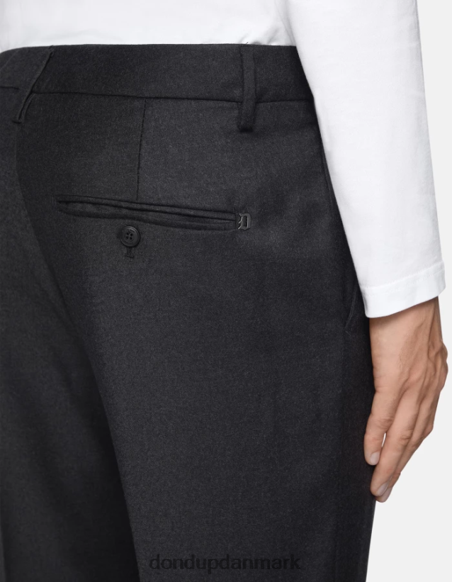 spiritissimo flannelbukser med normal pasform Mænd 0XD0D0679 asfalto DONDUP beklædning
