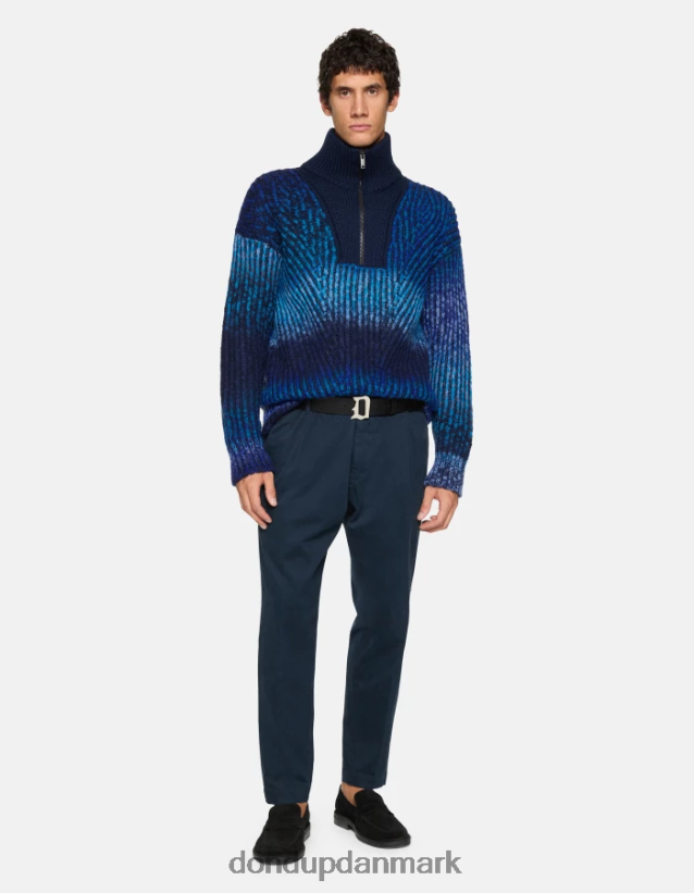 ben bukser i bomuld, der passer til gulerod Mænd 0XD0D0716 Marine blå DONDUP beklædning