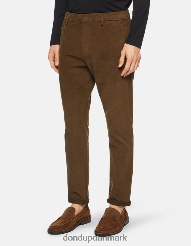 joe carrot-fit bomuldsbukser Mænd 0XD0D0700 verde militare DONDUP beklædning