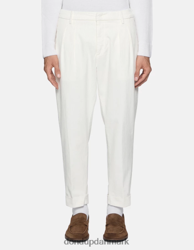 oscar gulerods-fit fløjlsbukser Mænd 0XD0D0735 alabastro DONDUP beklædning
