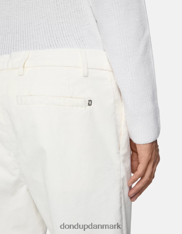 oscar gulerods-fit fløjlsbukser Mænd 0XD0D0735 alabastro DONDUP beklædning