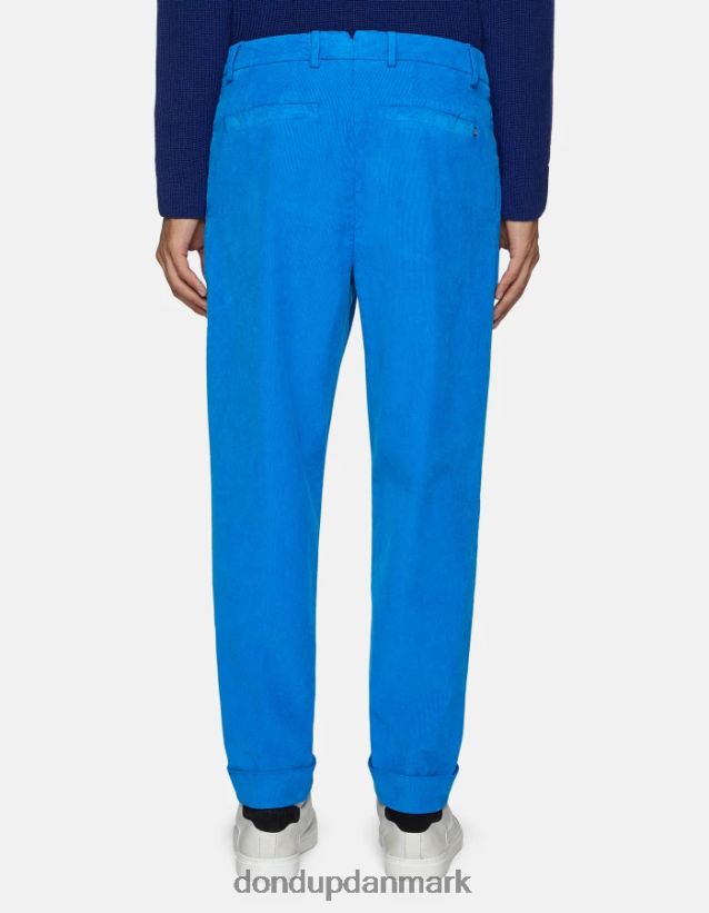 oscar gulerods-fit fløjlsbukser Mænd 0XD0D0737 turkis DONDUP beklædning