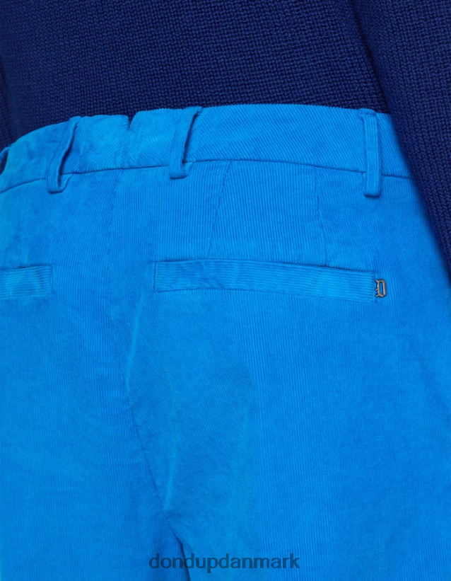 oscar gulerods-fit fløjlsbukser Mænd 0XD0D0737 turkis DONDUP beklædning