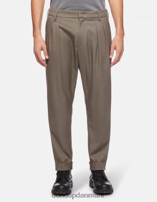 oscar gulerods-fit uld-blanding bukser Mænd 0XD0D0744 corteccia DONDUP beklædning