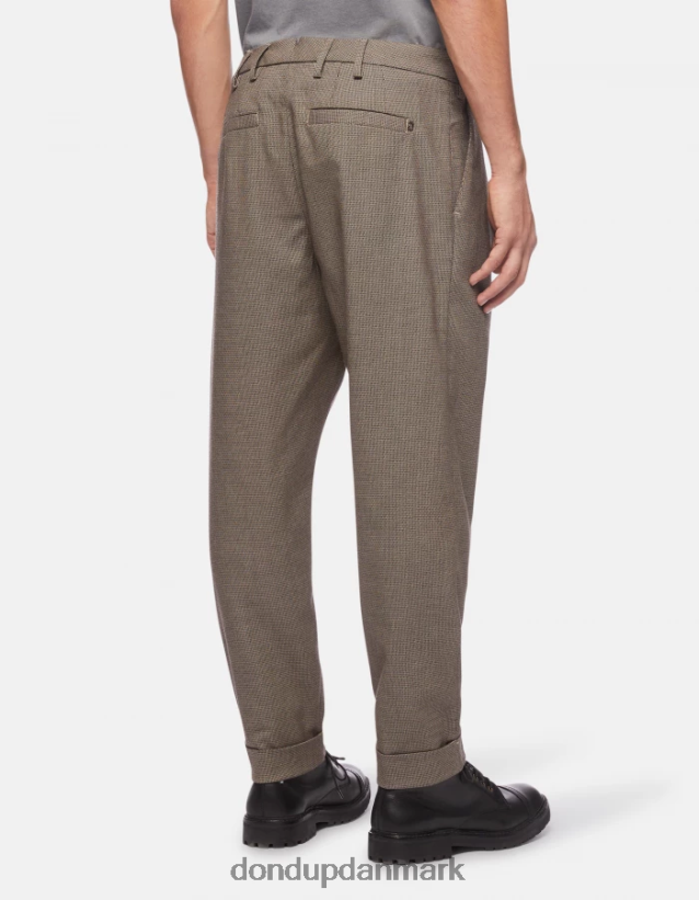 oscar gulerods-fit uld-blanding bukser Mænd 0XD0D0744 corteccia DONDUP beklædning