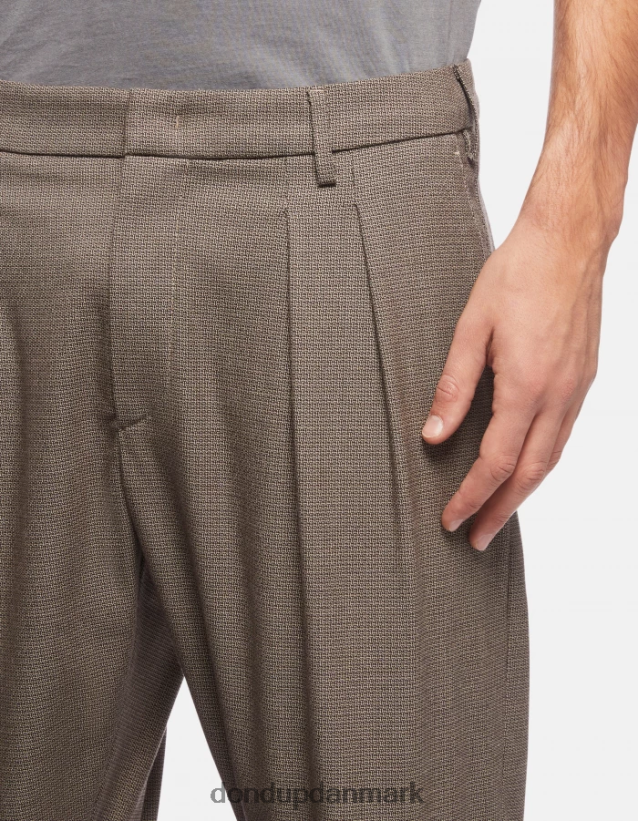 oscar gulerods-fit uld-blanding bukser Mænd 0XD0D0744 corteccia DONDUP beklædning