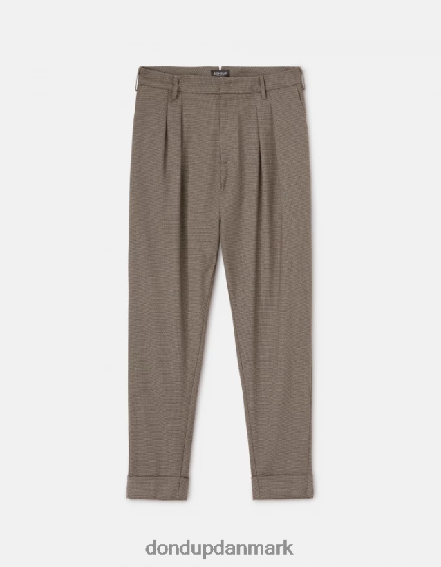 oscar gulerods-fit uld-blanding bukser Mænd 0XD0D0744 corteccia DONDUP beklædning