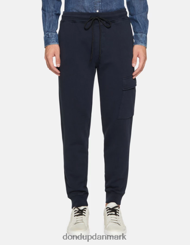 almindelige fleece joggere Mænd 0XD0D0703 Marine blå DONDUP beklædning
