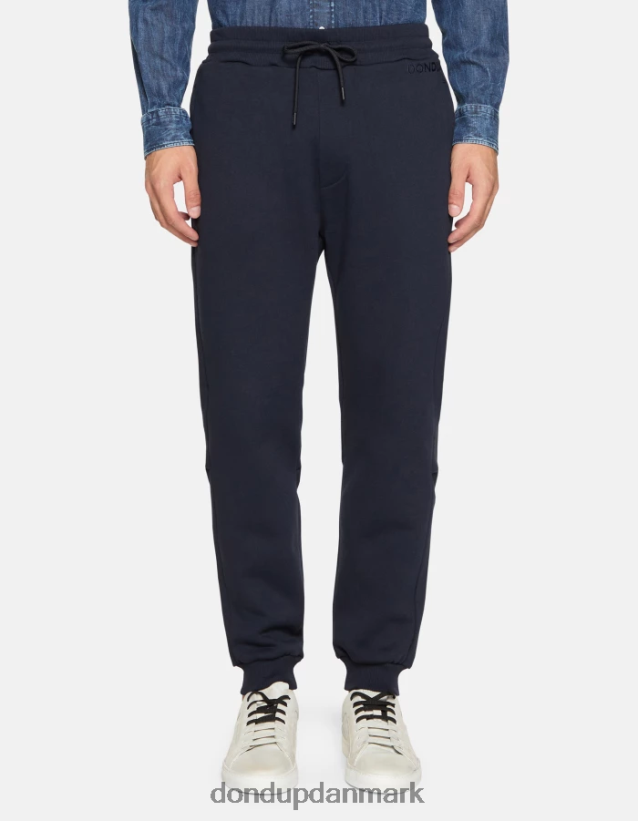 almindelige fleece joggere Mænd 0XD0D0713 Marine blå DONDUP beklædning