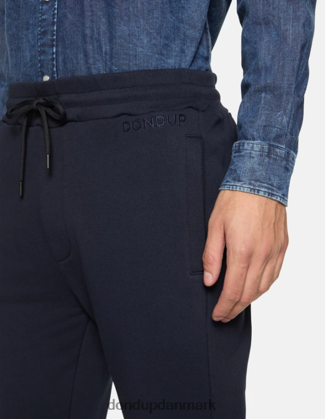 almindelige fleece joggere Mænd 0XD0D0713 Marine blå DONDUP beklædning