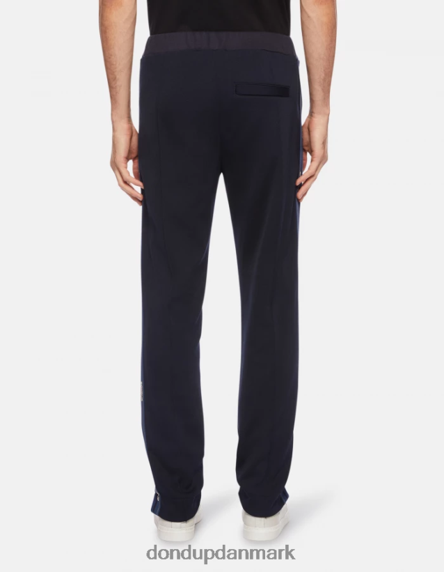 almindelige fleece joggere Mænd 0XD0D0754 Marine blå DONDUP beklædning
