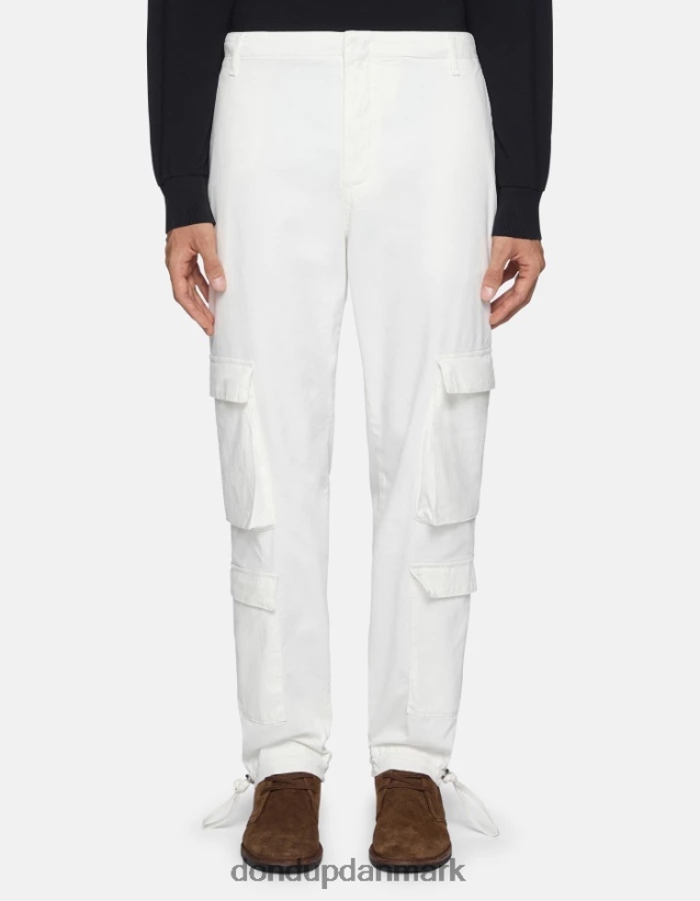 ken bomulds cargo bukser Mænd 0XD0D0695 alabastro DONDUP beklædning