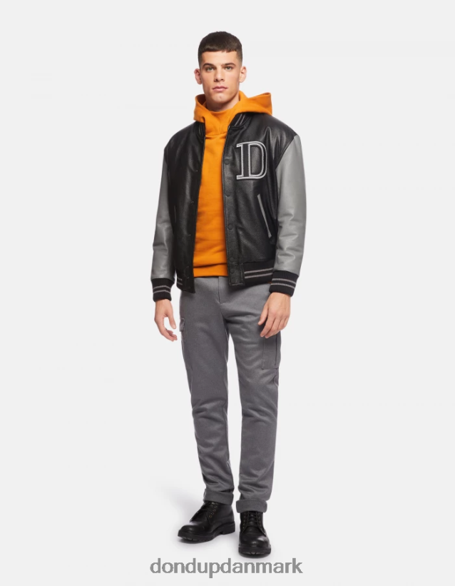 eddy slim-fit 34-tommer uld- og bomuldsbukser Mænd 0XD0D0788 grå DONDUP beklædning