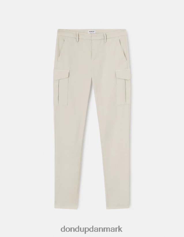 eddy slim-fit bomuldsbukser Mænd 0XD0D0775 gesso DONDUP beklædning