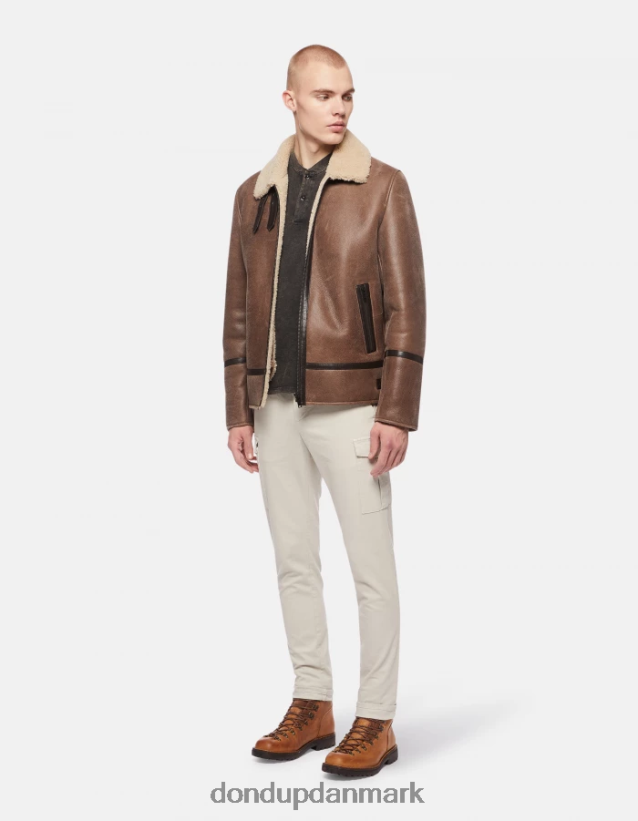 eddy slim-fit bomuldsbukser Mænd 0XD0D0775 gesso DONDUP beklædning