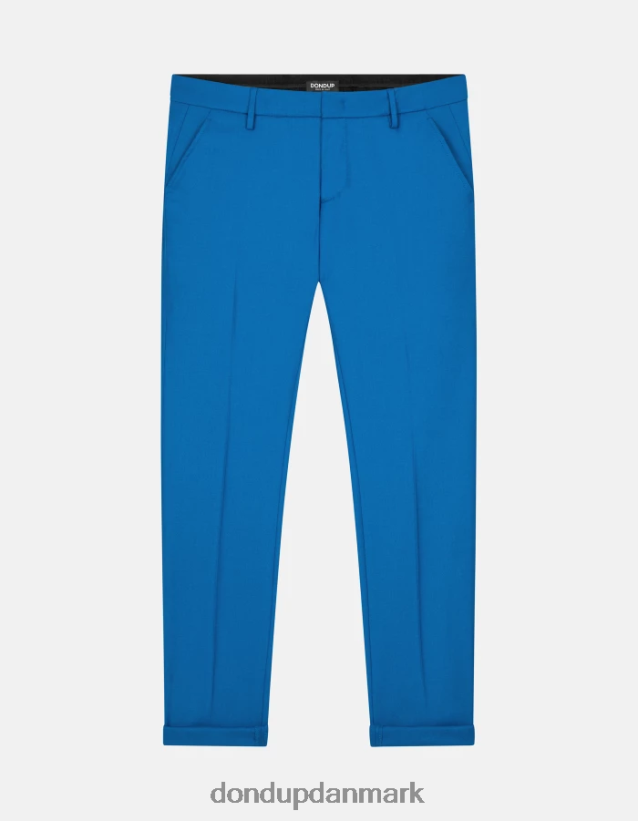 gaubert flannelbukser med smal pasform Mænd 0XD0D0785 turkis DONDUP beklædning