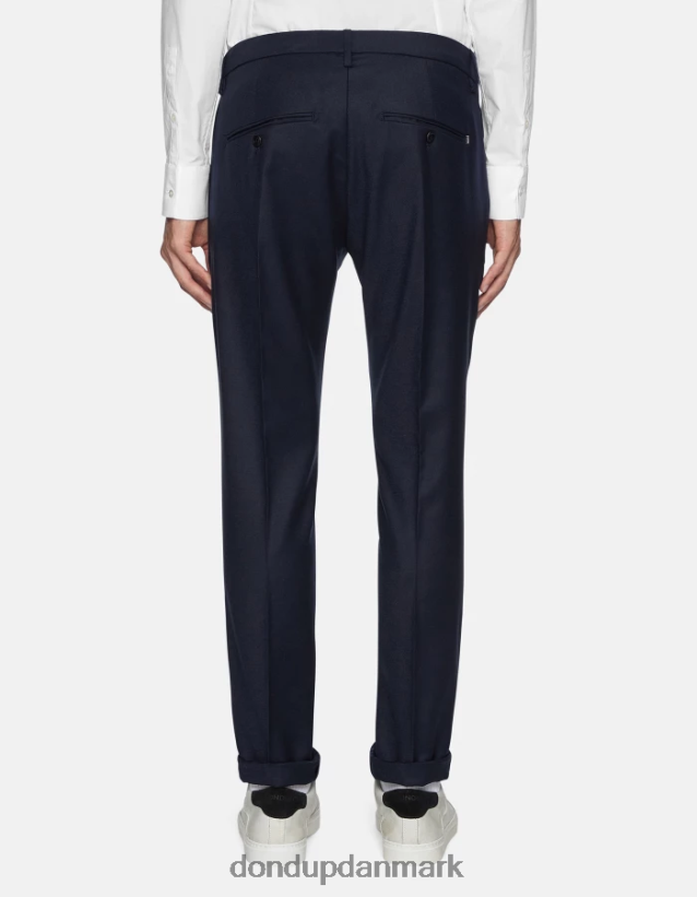 gaubert flannelbukser med smal pasform Mænd 0XD0D0786 Marine blå DONDUP beklædning