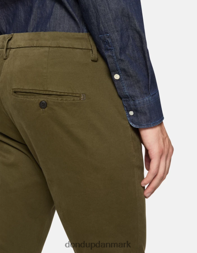 gaubert slim fit bomuldsbukser Mænd 0XD0D0683 militærgrøn DONDUP beklædning