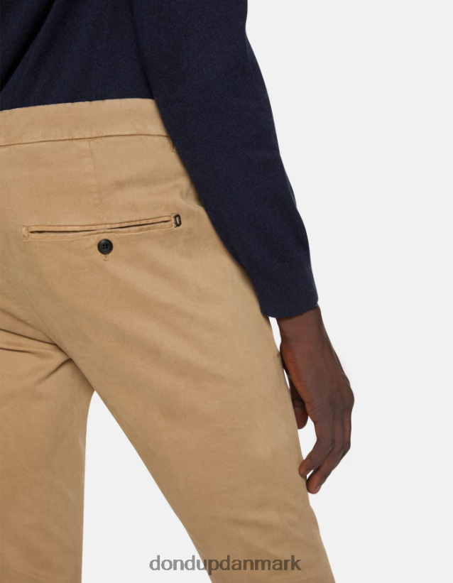gaubert slim fit bomuldsbukser Mænd 0XD0D0687 sand DONDUP beklædning