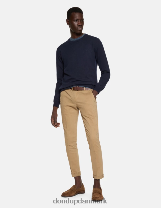 gaubert slim fit bomuldsbukser Mænd 0XD0D0687 sand DONDUP beklædning