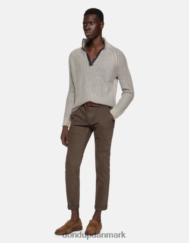 gaubert slim fit bomuldsbukser Mænd 0XD0D0688 castoro DONDUP beklædning