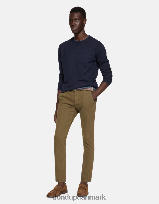 gaubert slim fit bomuldsbukser Mænd 0XD0D0710 militærgrøn DONDUP beklædning
