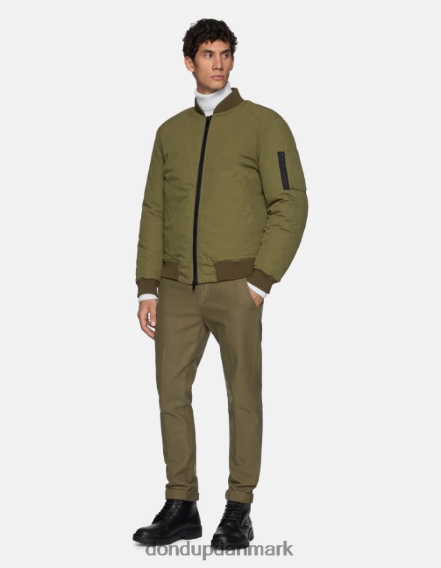 gaubert slim fit bomuldsbukser Mænd 0XD0D0780 salvie grøn DONDUP beklædning