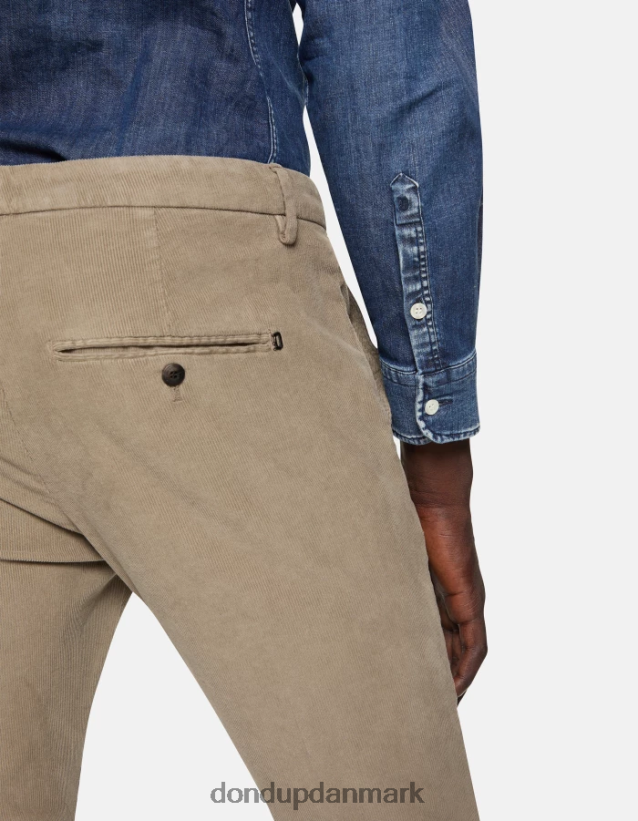 gaubert slim-fit fløjlsbukser Mænd 0XD0D0762 taupe DONDUP beklædning