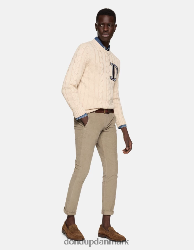 gaubert slim-fit fløjlsbukser Mænd 0XD0D0762 taupe DONDUP beklædning